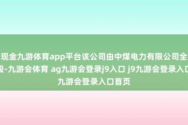 现金九游体育app平台该公司由中煤电力有限公司全资捏股-九游会体育 ag九游会登录j9入口 j9九游会登录入口首页